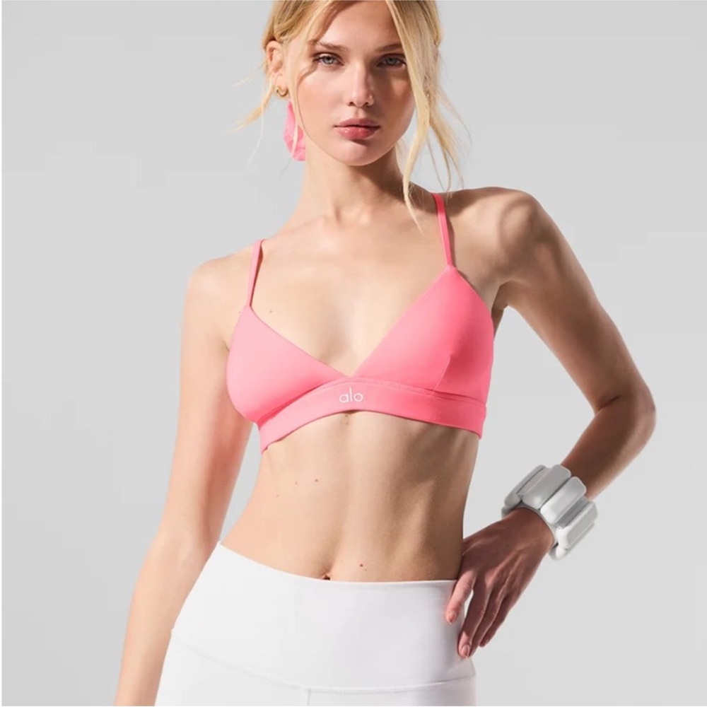 ALO Yoga  New Neon  Bubblegum Sports Bra Intimates & Sleepwear
